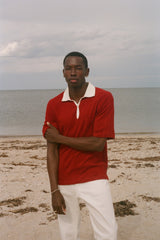Raglan Terry Polo (Red)