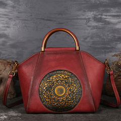 Chic Retro Women's Leather Shoulder Bag | Eva Trends