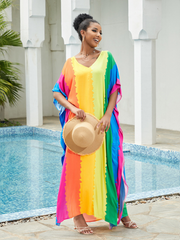 Women's Stylish Beach Wear Rayon Kaftan Dress