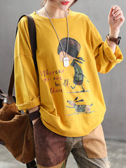 Jodie Chic Vintage Cartoon Women's Top | Eva Trends