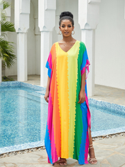 Women's Stylish Beach Wear Rayon Kaftan Dress