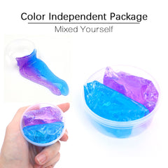 Color Matching Gradient Multicolor Crystal Mud Slime