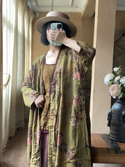 Women's Summer Cool & Comfy Printed Loose Cardigan Dress