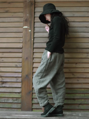 Women's Stylish Baggy Loose Large Size Bottoms Trousers
