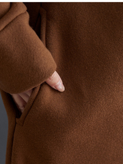 Women's Loose High-Neck Side Pockets A-Line Dress