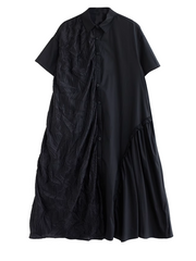 Giving Love Women's Ruffled A-Line Shirt Dress