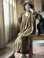 Women's Summer Cool & Comfy Printed Loose Cardigan Dress