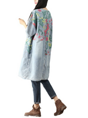 Women's Summer Casual & Soft Floral Large Pockets Midi Dress