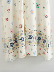 Chic Summer Printed A-Line Dress for Women | Eva Trends