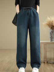 Women’s Relaxed&Soft Elastic-Waist Pant Style Bottom