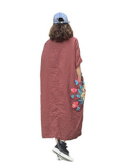 Women's Summer Stylish Patch Side Pocket A-Line Dress