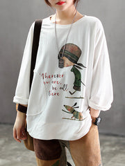 Jodie Chic Vintage Cartoon Women's Top | Eva Trends