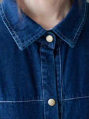 Women's Winter Trendy & Beautiful Polo Collar Denim Jacket