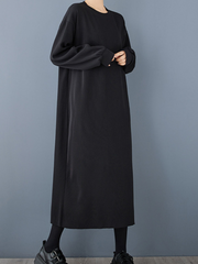 Chic & Cozy Women's Crew Neck Midi Dress | Eva Trends