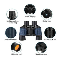 60x60 HD Night Vision Binoculars – High-Power Telescope for Hunting, Hiking & Outdoor Use