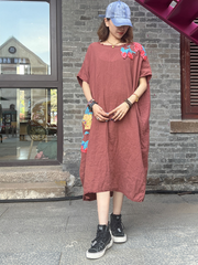 Women's Summer Stylish Patch Side Pocket A-Line Dress