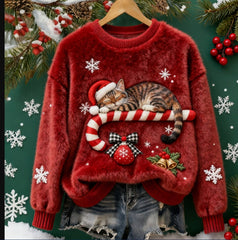 Christmas Retro Green Unisex Sweater
