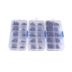 High-Carbon Steel Barbed Fishing Hook Set – 100 to 600 Pieces, Corrosion Resistant