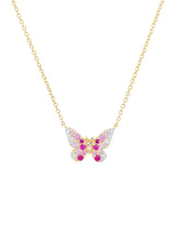 Mini Ombré Butterfly Necklace
