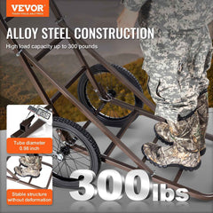 300 lb Folding Deer Cart with Solid Rubber Tires
