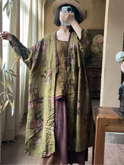 Women's Summer Cool & Comfy Printed Loose Cardigan Dress