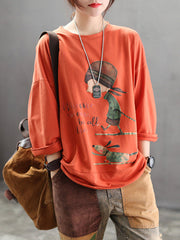 Jodie Chic Vintage Cartoon Women's Top | Eva Trends