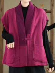 Women's Classic Stylish & Cozy Collar V-neck Front Pocket Cardigan