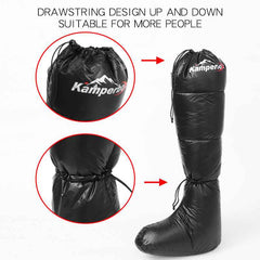 Down Insulated Camping Socks – Sleeping Bag Booties for Cold Nights