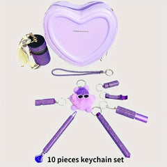10 Pieces Keychain Set
