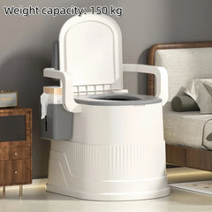 Portable Travel Toilet Chair for Adults Odor-proof, Easy-to-Clean Sanitary Camping Toilet
