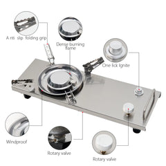 Pandatour Camping IGT 0.5UNT Gas Stove Outdoor One-Click Ignite High Efficiency Camping Table Stove High Firepower