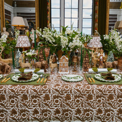 Green & Chocolate Katherine Placemats (Set of 4)