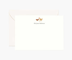 Animals Personalized Stationery - Chickens