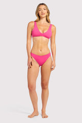 Plunge Bikini Top | Fuchsia