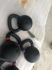 25LB Single Kettlebell Weights Cast Iron/Kettlebells Powder Coated - Strength Training Home Gym Full-body Exercises