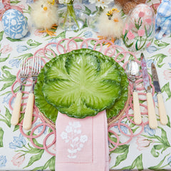 Serena Green Cabbage Dinner & Starter Plates (Set of 8)