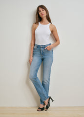 THE JEN MID RISE SLIM STRAIGHT