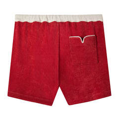 'Le Sirenuse' Pop-On Shorts (Pompeian Red)