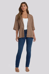 Elbow Sleeve Blazer - Toasted Coconut