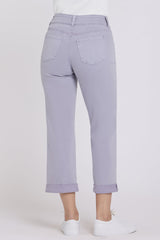 Bailey Relaxed Straight Crop Jeans - Vintage Lavender