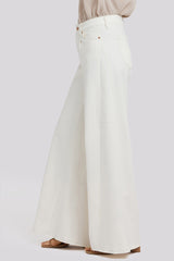 Nova Super Wide Leg Jeans - Vintage White