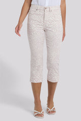 Marilyn Straight Crop Jeans - Snow Leopard