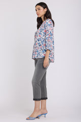 Pintuck Blouse - Desert Blooms