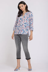 Pintuck Blouse - Desert Blooms