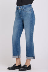 Bailey Relaxed Straight Crop Jeans - Breezy Palms