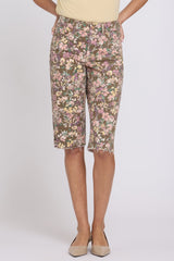 Kristie '80s Bermuda Denim Shorts In Petite - Earth Blooms
