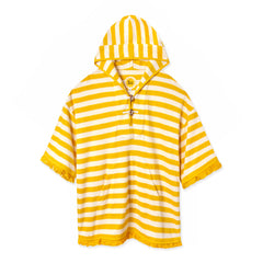 'Saffron Stripe' Beach Towel Top
