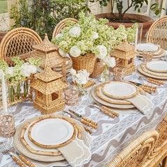 Putty Ikat Tablecloth