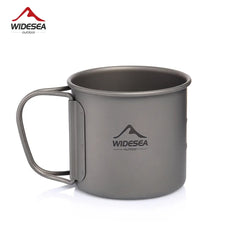 Titanium Camping Cup with Lid – Lightweight Outdoor Mug for Coffee, Tea & Cooking