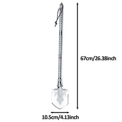 3-Section Folding Survival Shovel – Manganese Steel Multi-Tool for Camping & Outdoor Use